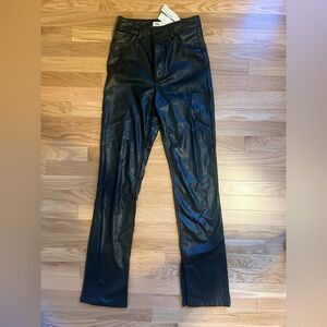 Leather tight fit Zara pants